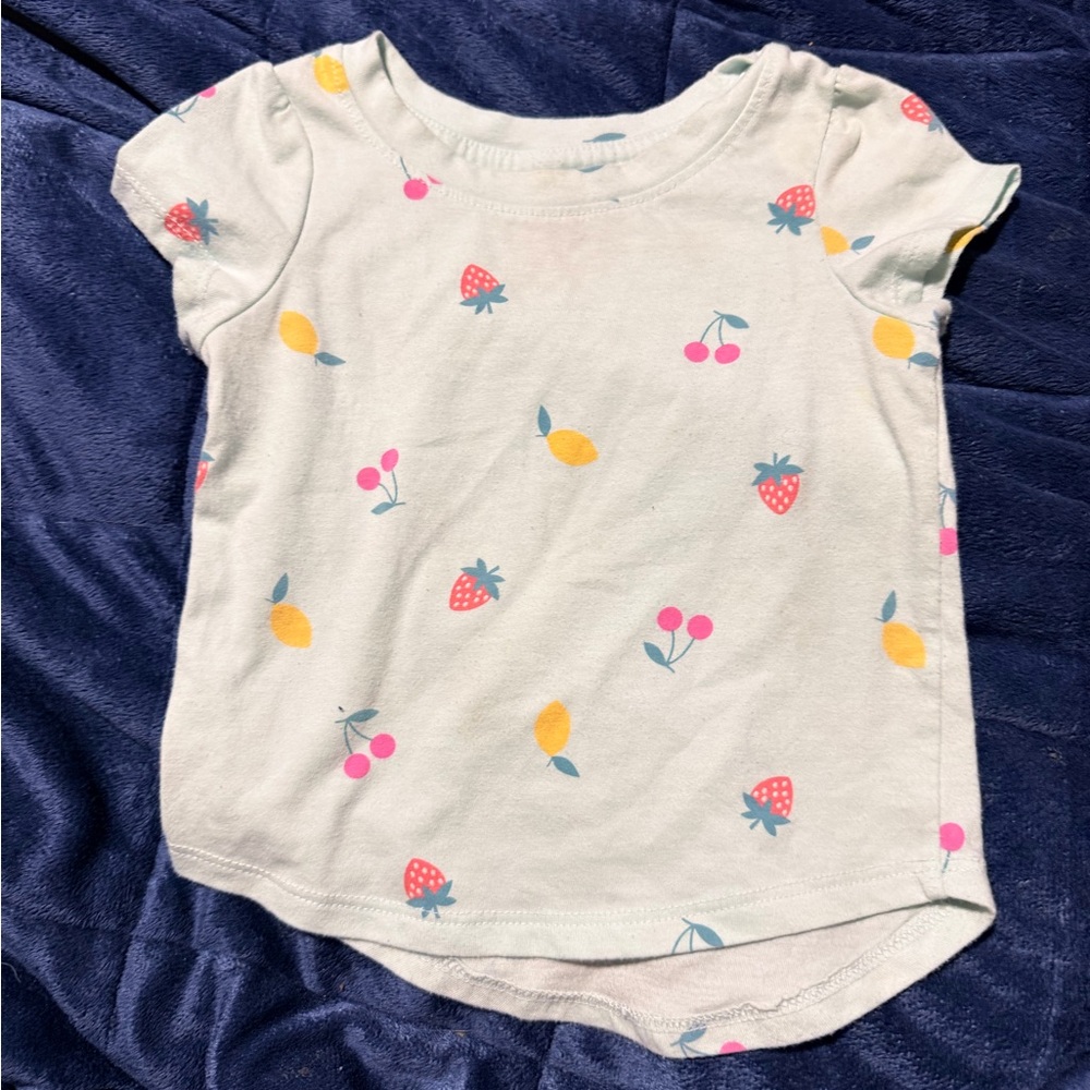 Lot: Carters Black & Grey Pants, Cat& Jack Red Sweater & Fruit tee, Old Navy - Picture 10 of 15